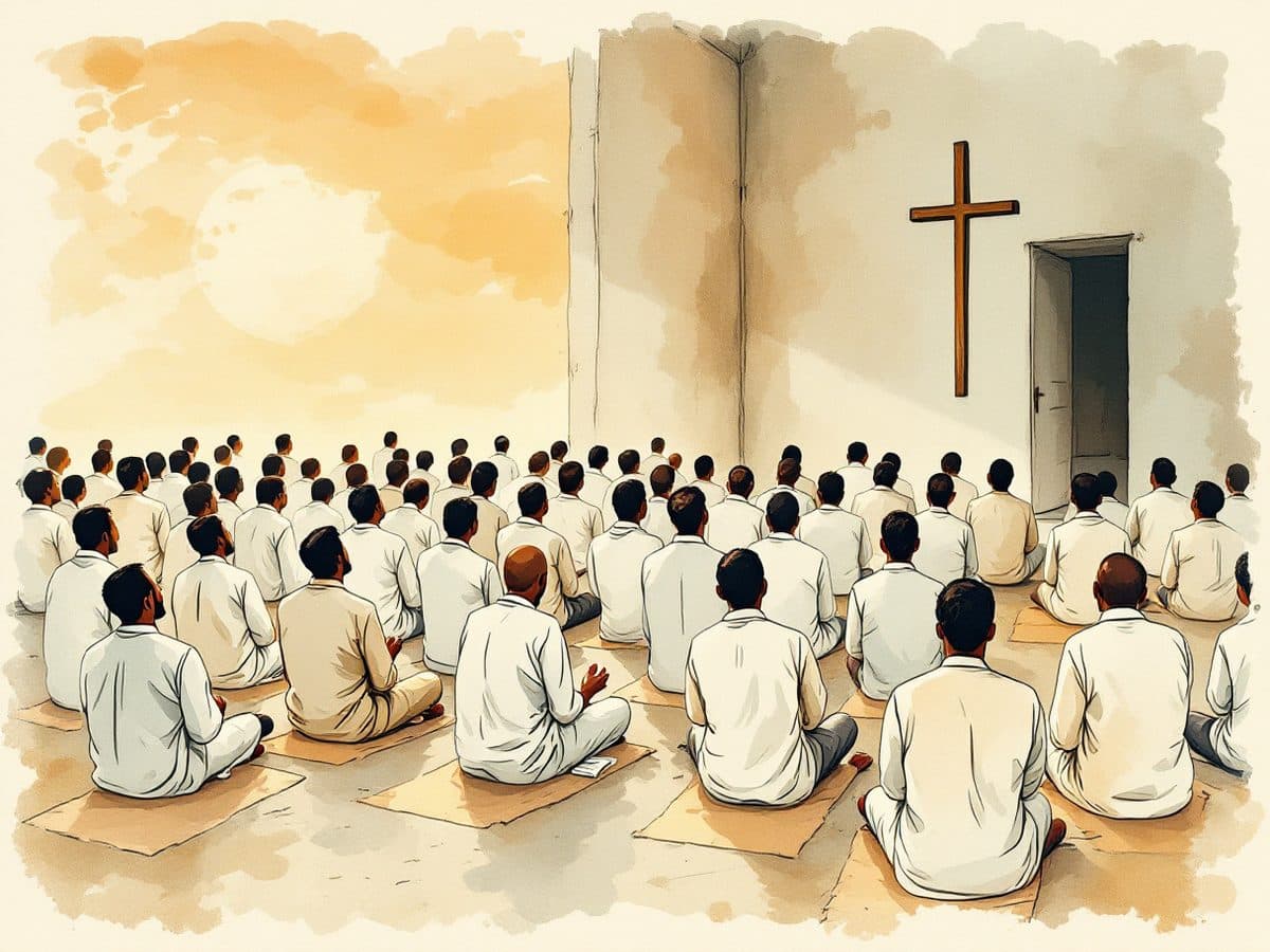 An illustration of the Men's Fellowship committee's work, from its 2026 report.