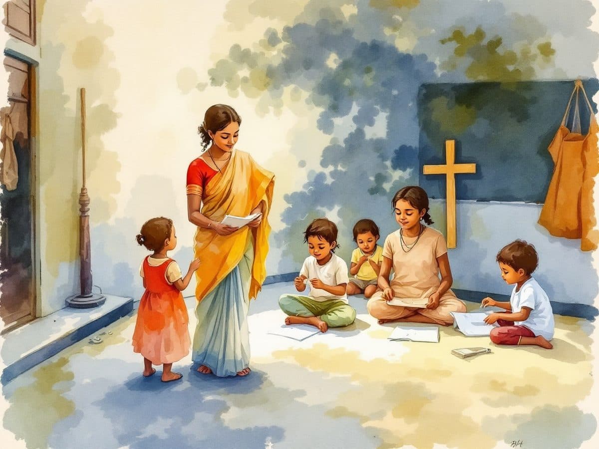 An illustration of the Women's Fellowship committee's work, from its 2026 report.